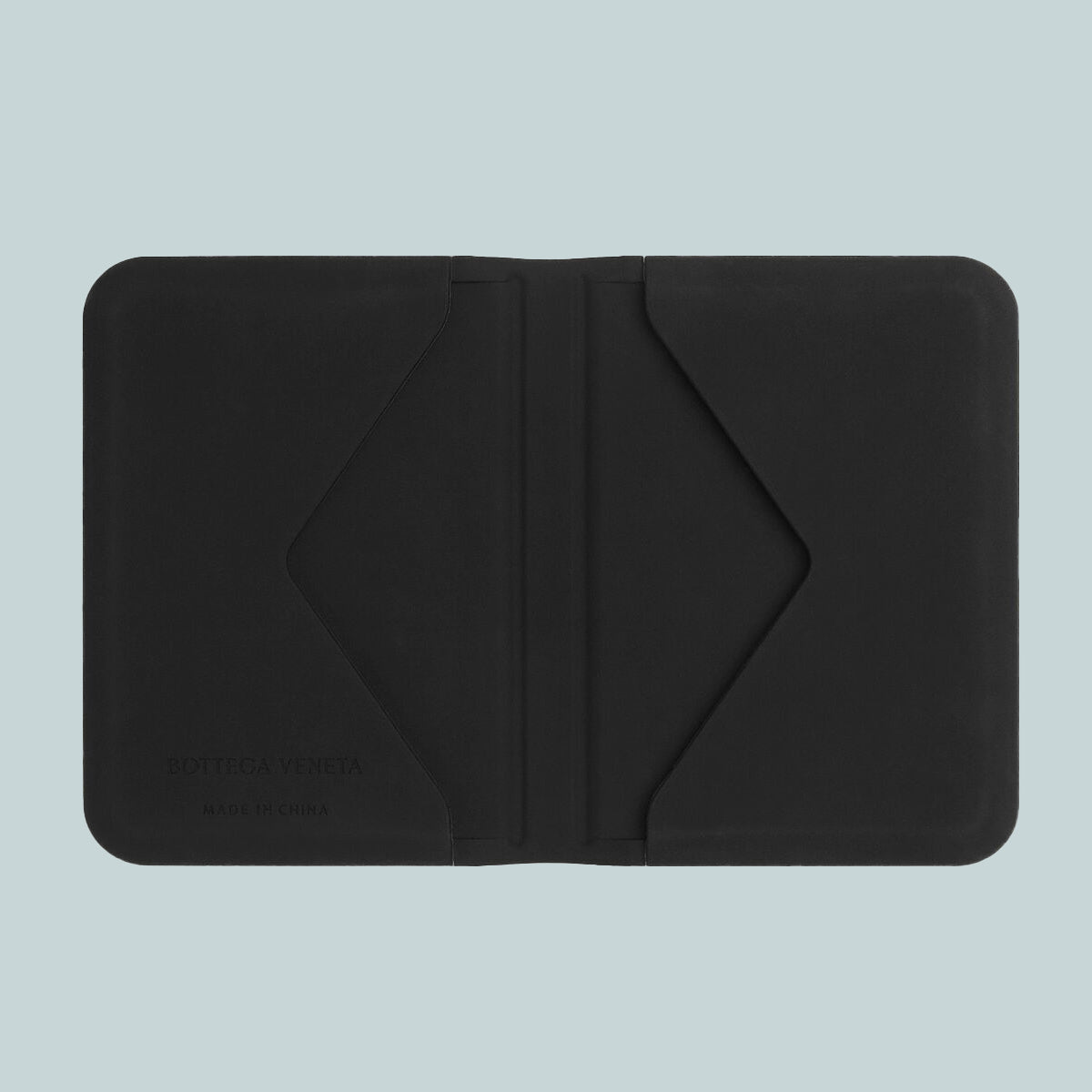 Rubber Flap Card Case Black
