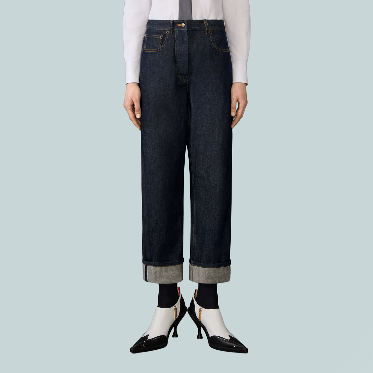 Women's 5-Pocket Pant Selvedge Denim Navy