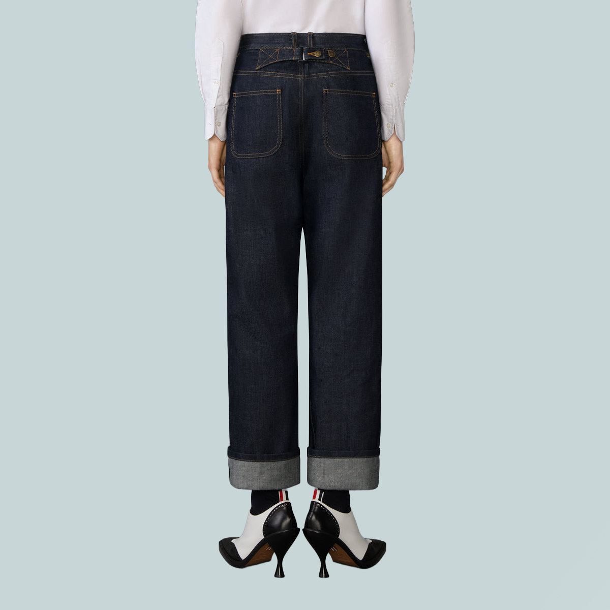 Women's 5-Pocket Pant Selvedge Denim Navy