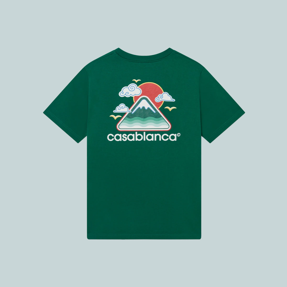 Montagne Ondulée Printed T-Shirt Green