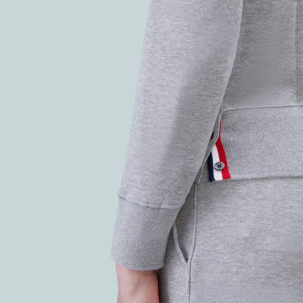 Classic Loopback 4-Bar Sweatshirt Grey