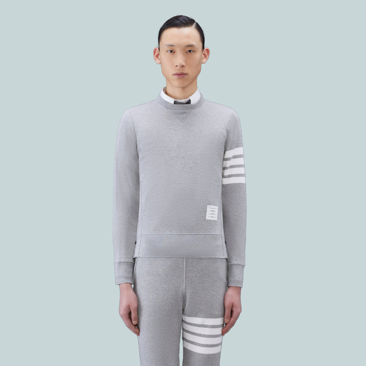 Classic Loopback 4-Bar Sweatshirt Grey