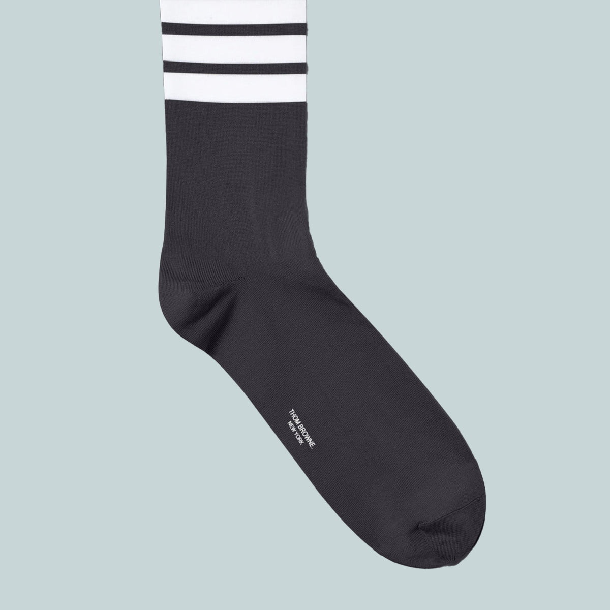 Lightweight Cotton 4-bar Mid Calf Socks Navy