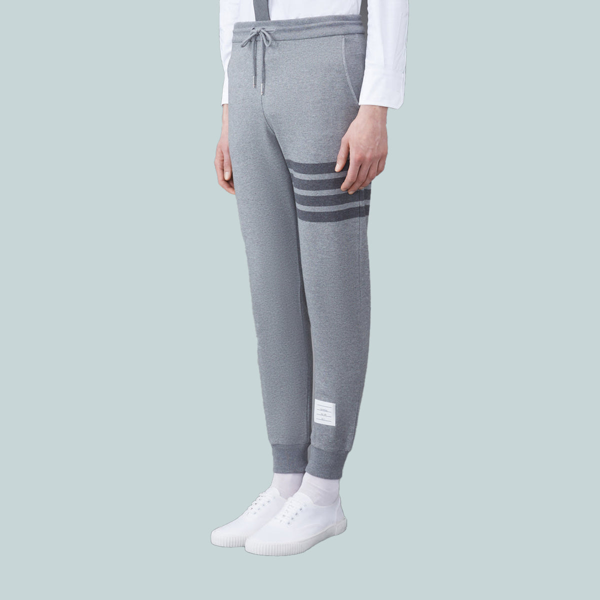 Classic Loopback 4-Bar Sweatpants Tonal Grey