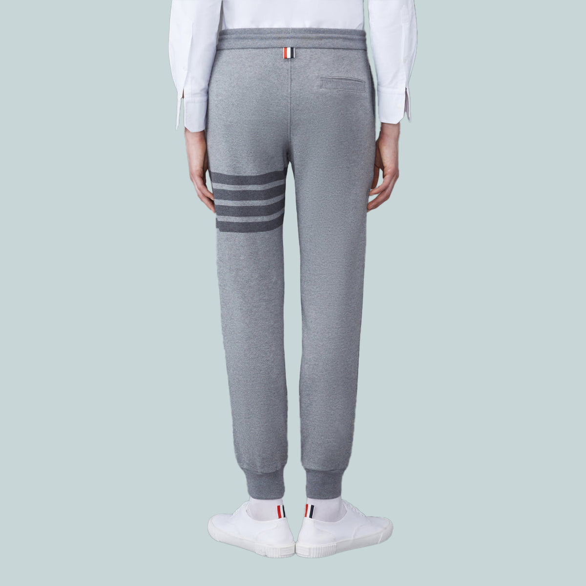 Classic Loopback 4-Bar Sweatpants Tonal Grey