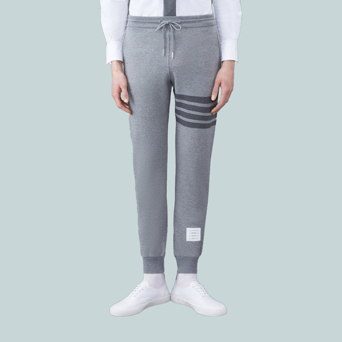 Classic Loopback 4-Bar Sweatpants Tonal Grey