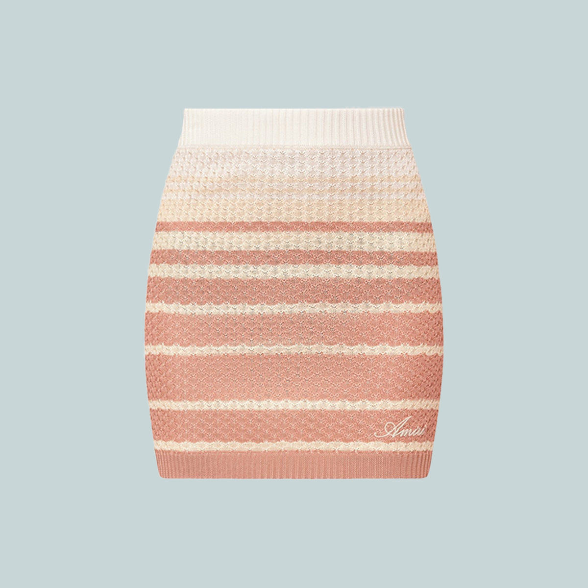 Stripe Mini Skirt Dusk Pink