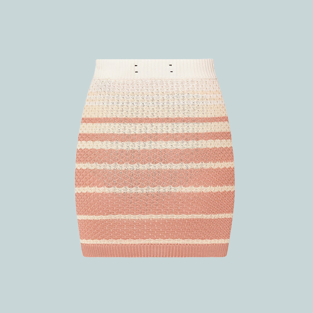 Stripe Mini Skirt Dusk Pink