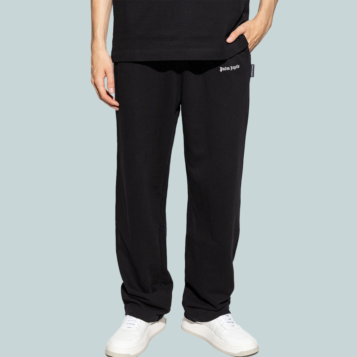 Classic Logo Embroidered Sweatpants Black / White