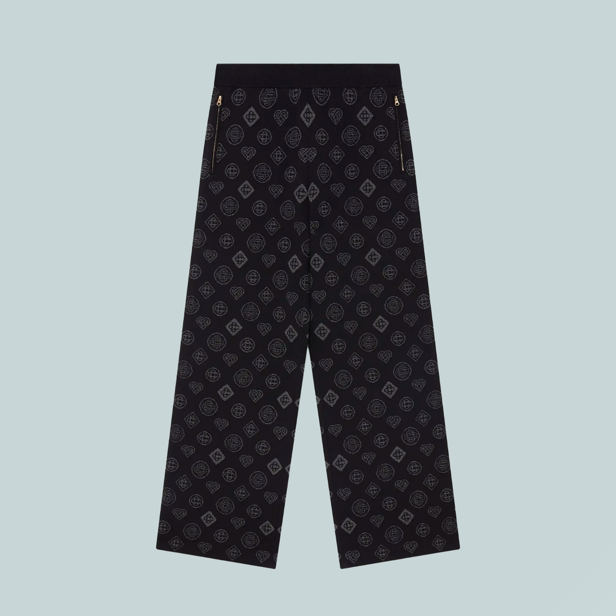 City Jacquard Trousers Black