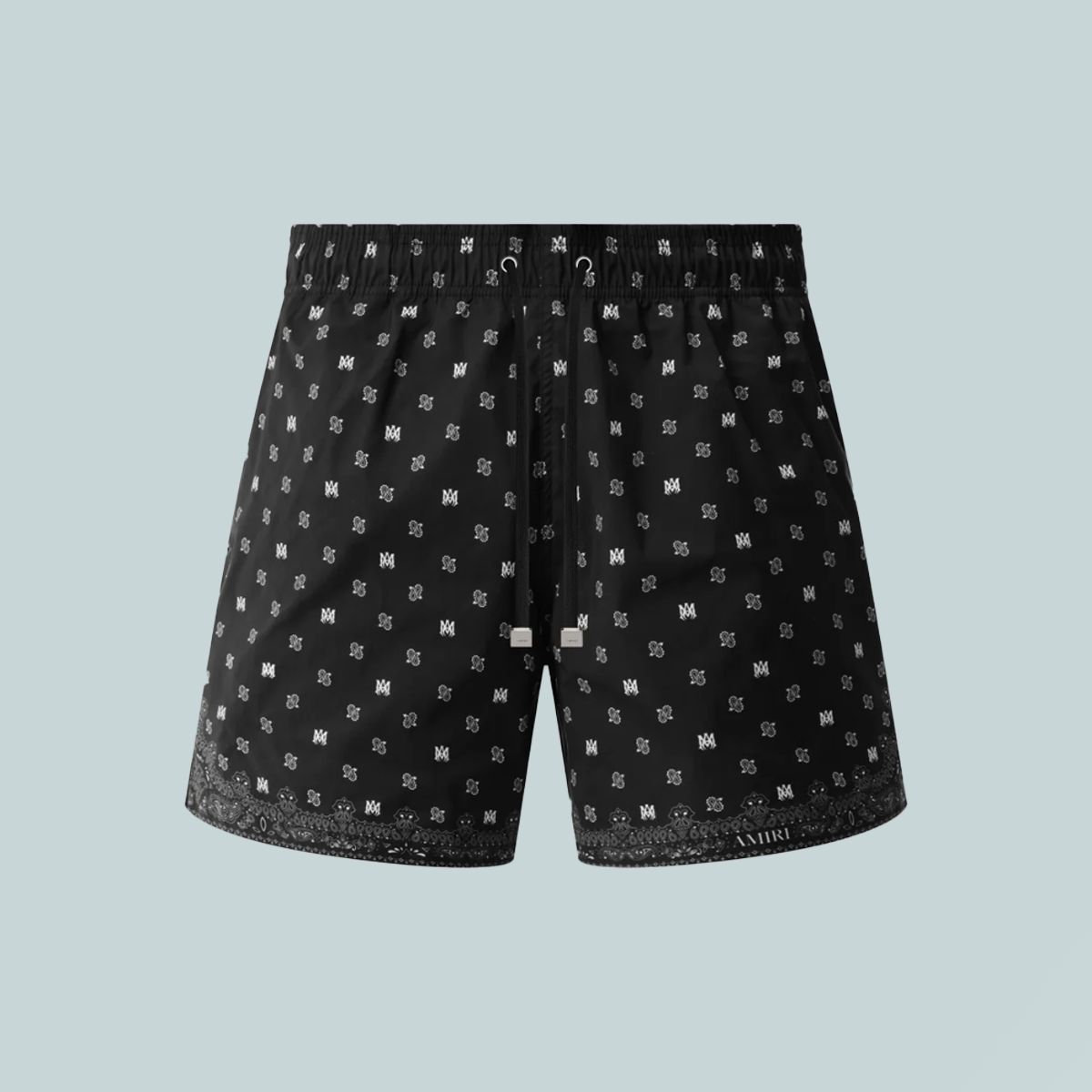 MA Paisley Swim Trunk Black