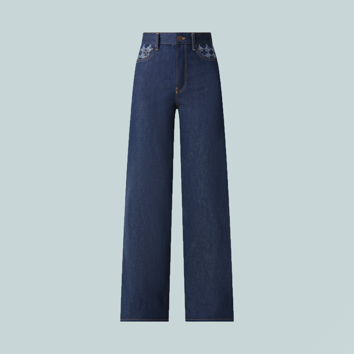 Quad High Rise Wide Jeans Raw Indigo