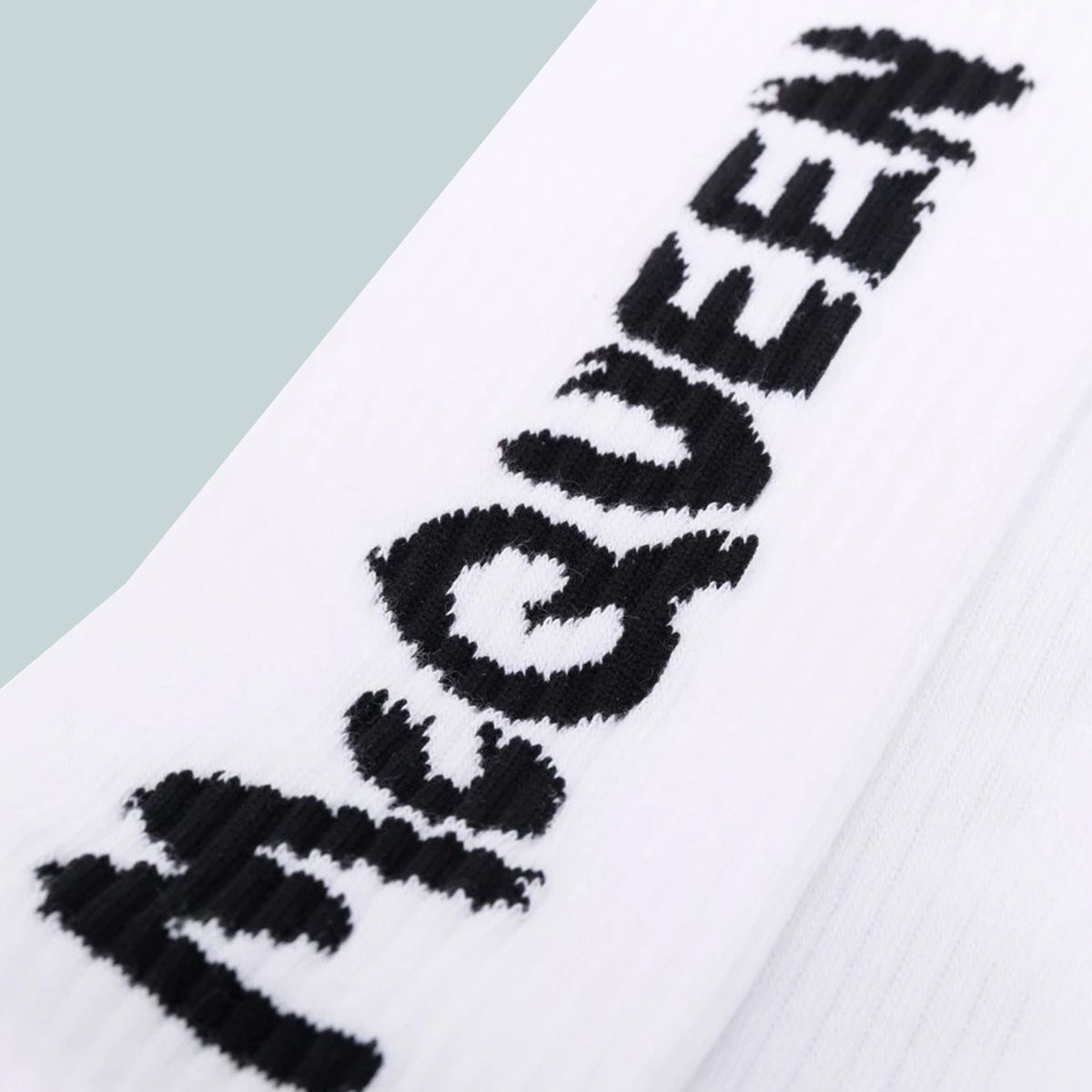 McQueen graffiti socks white