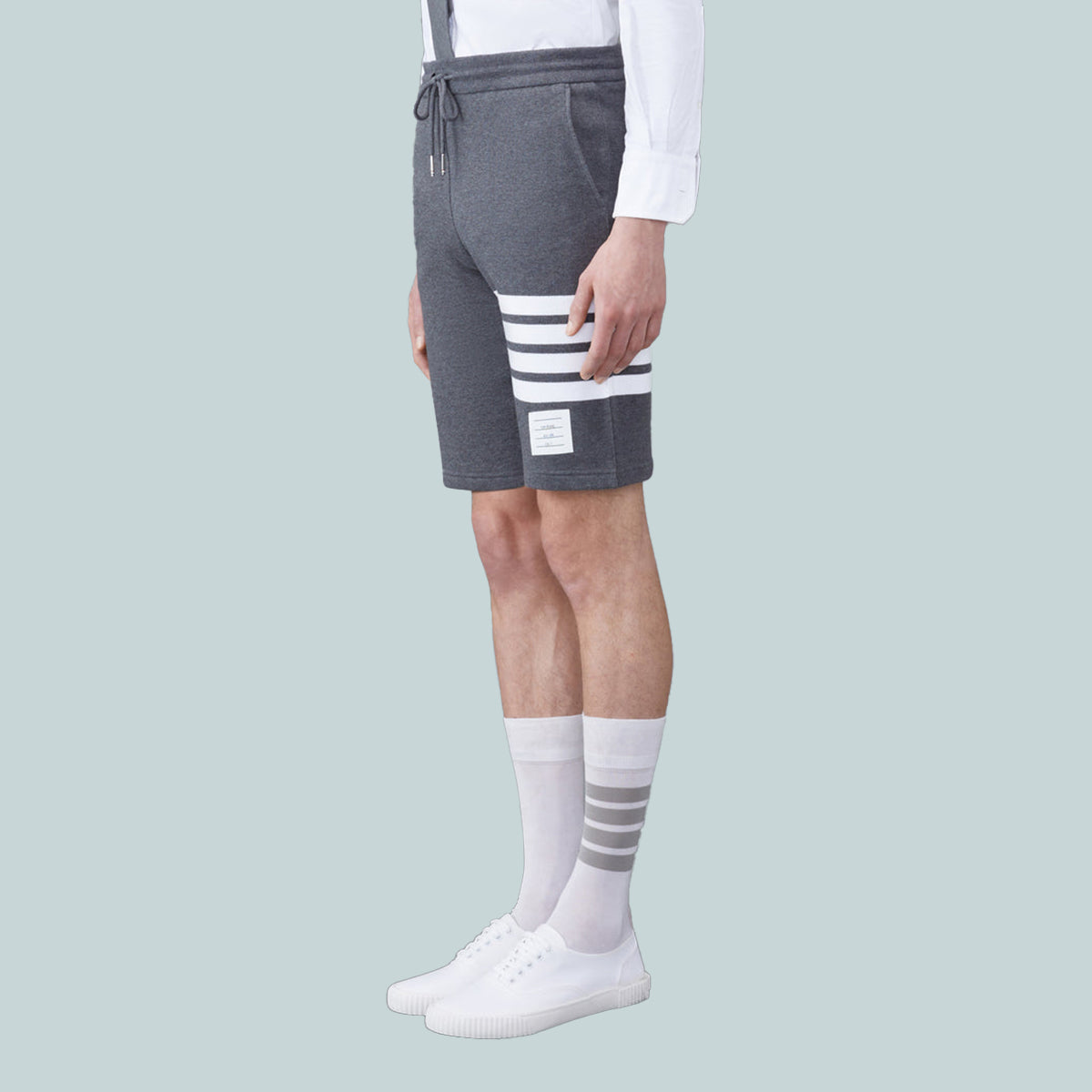 Classic Loopback 4-Bar Sweatshorts Grey