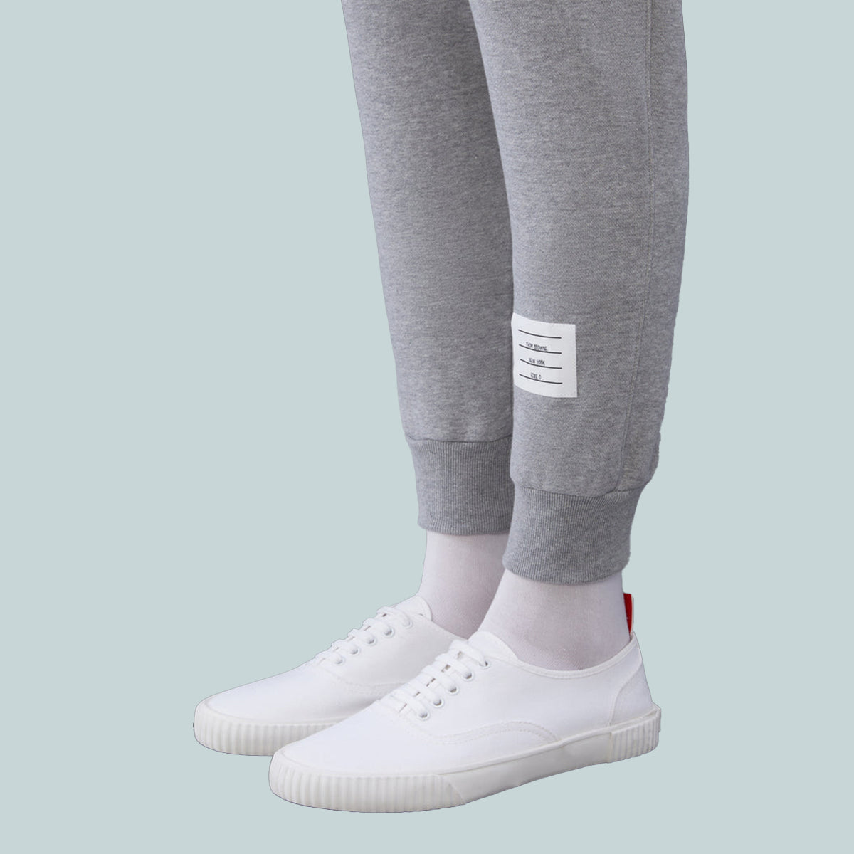 Classic Loopback 4-Bar Sweatpants Grey