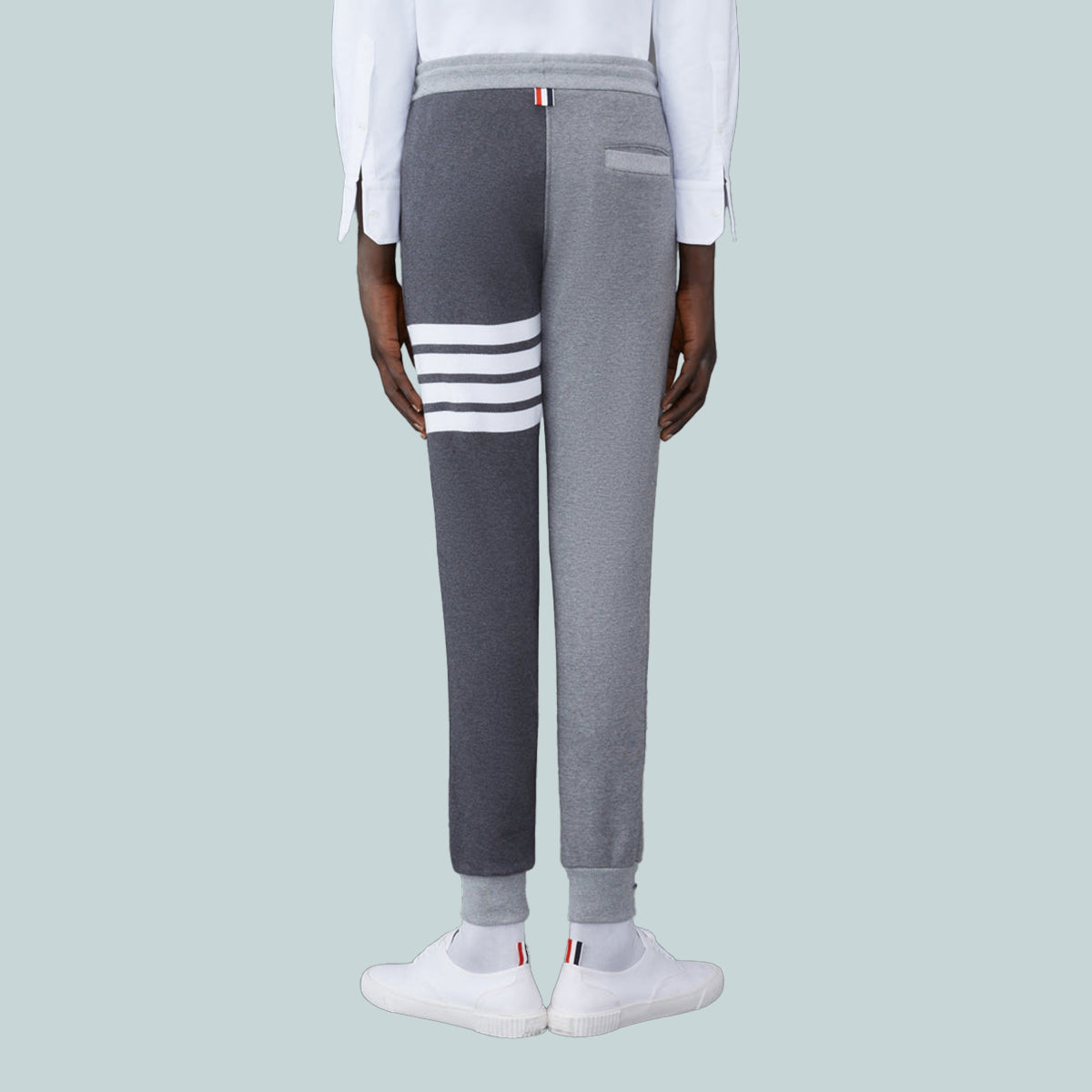 Classic Loopback 4-Bar Sweatpants Half Grey