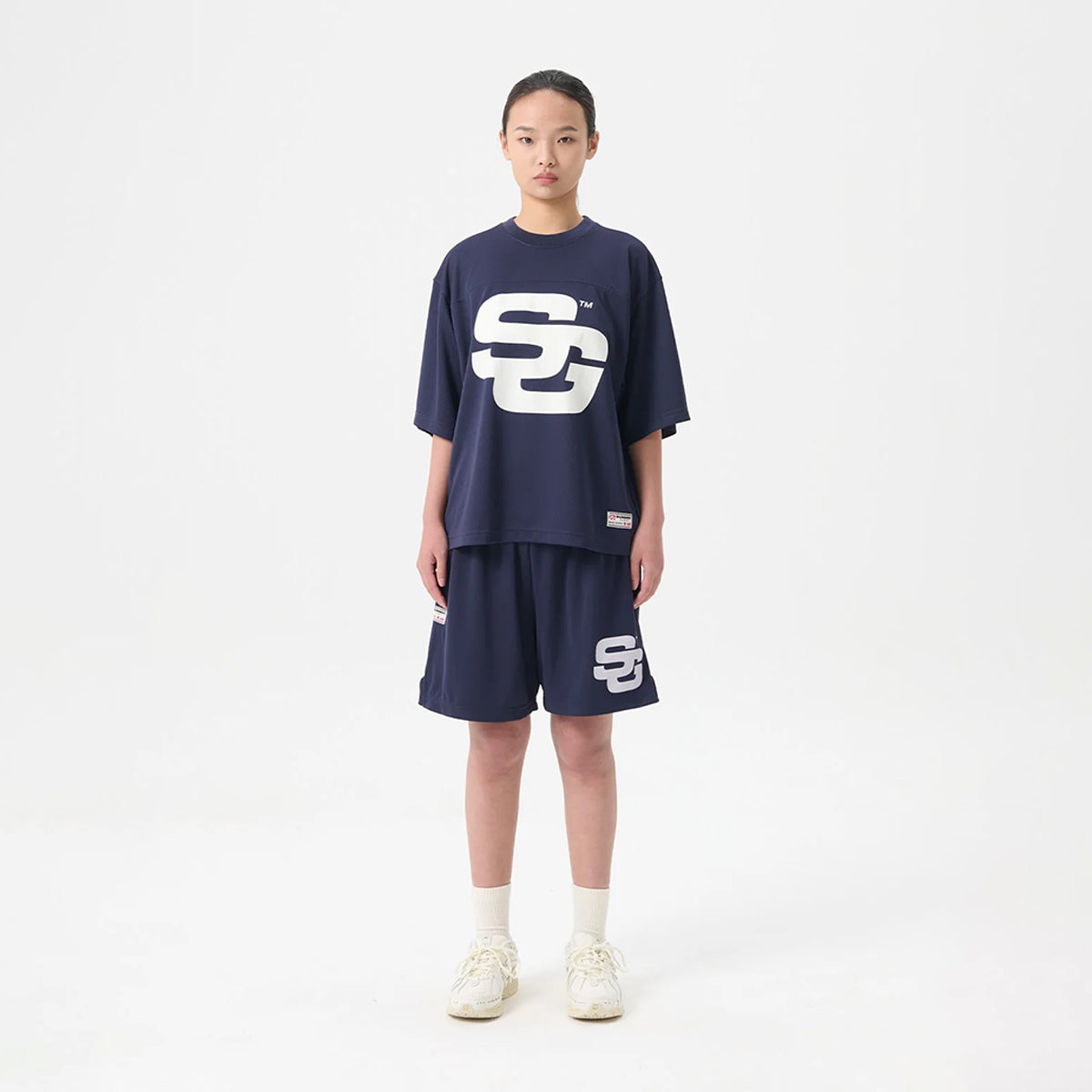 SG24 Logo Mesh Top True Navy