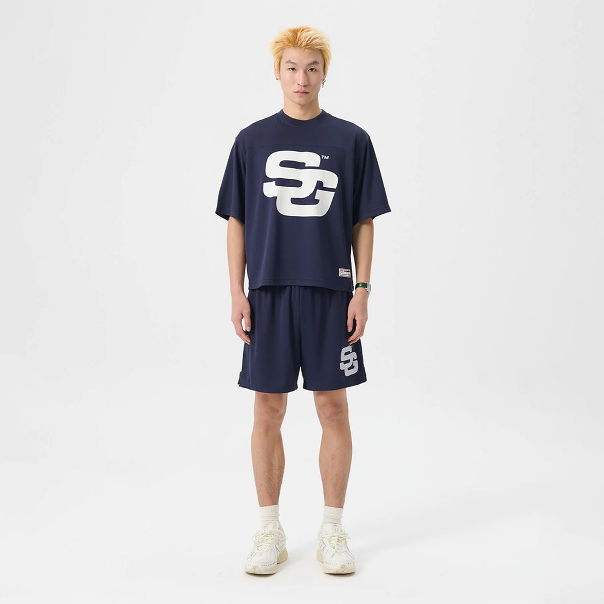 SG24 Logo Mesh Top True Navy