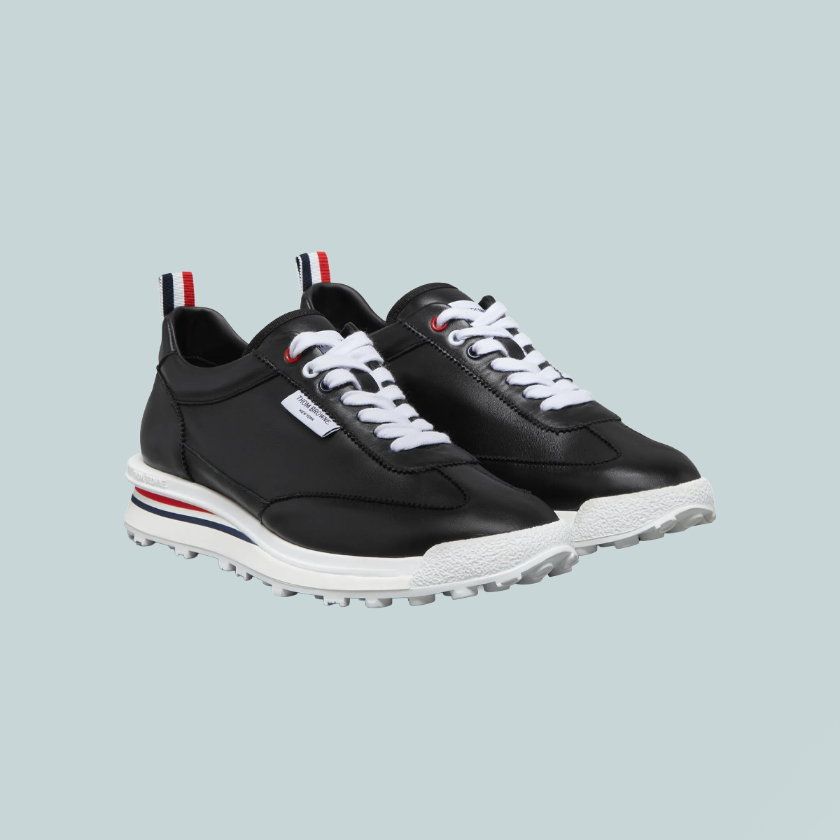 Nappa Leather Soft Tech Runner Black