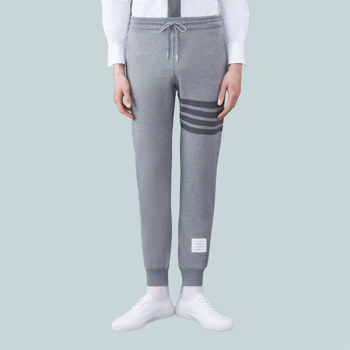 Loopback Tonal 4-Bar Sweatpants Grey