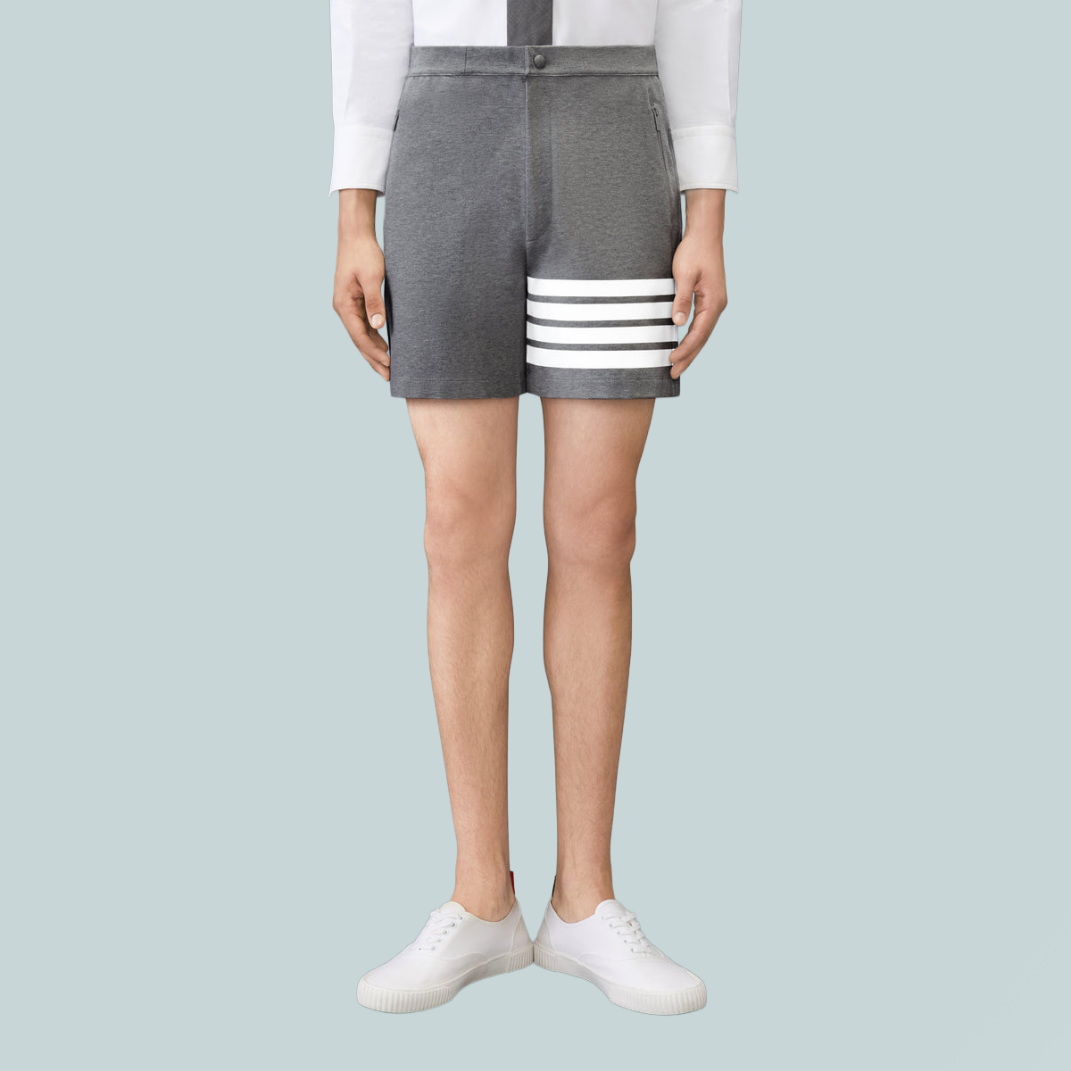 4-Bar Tech Shorts Grey