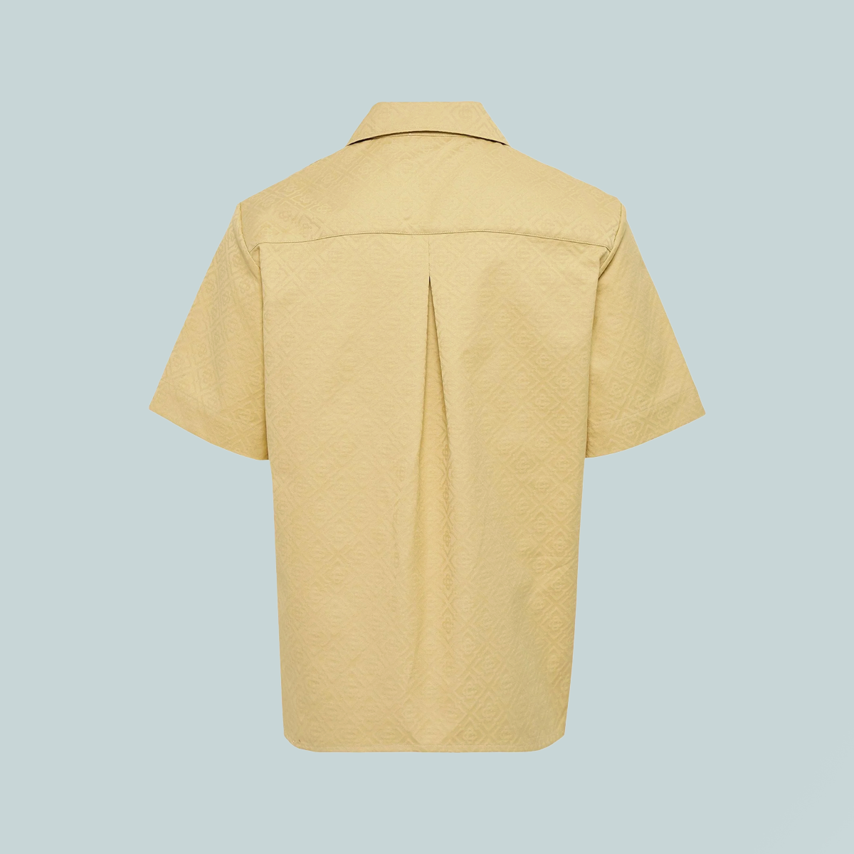 Short Sleeve Monogram Shirt Beige