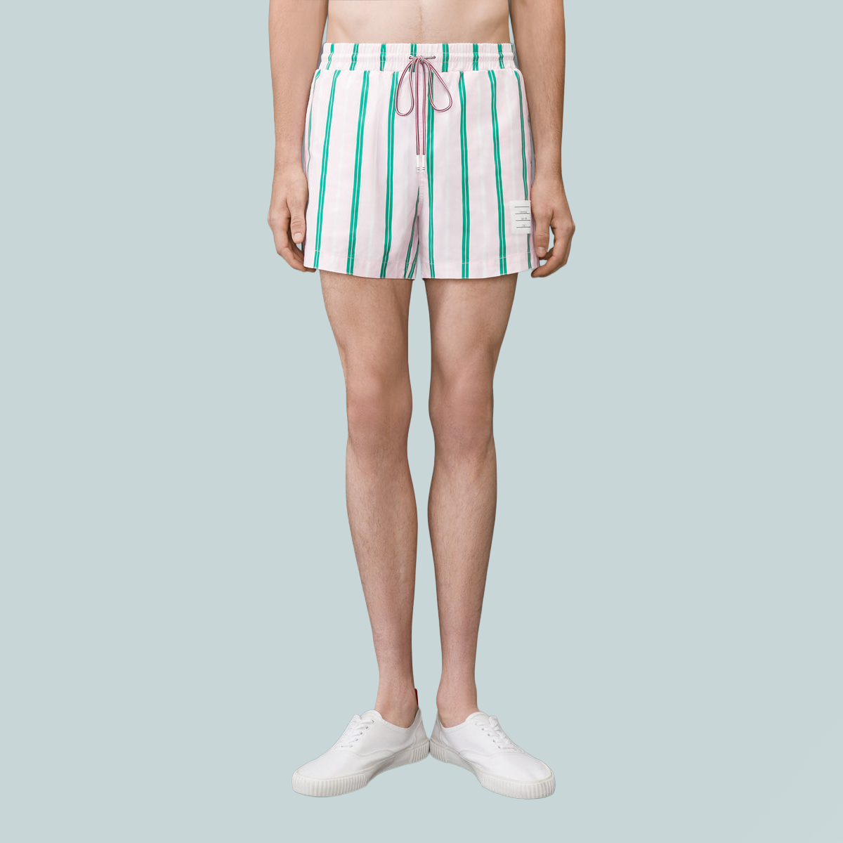 Repp Stripe Swim Short Light Pink