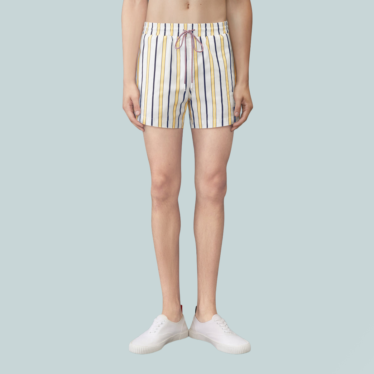 Repp Stripe Swim Short Pale Yellow