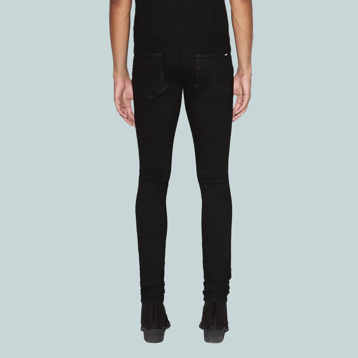 MX1 Jeans Black Leather