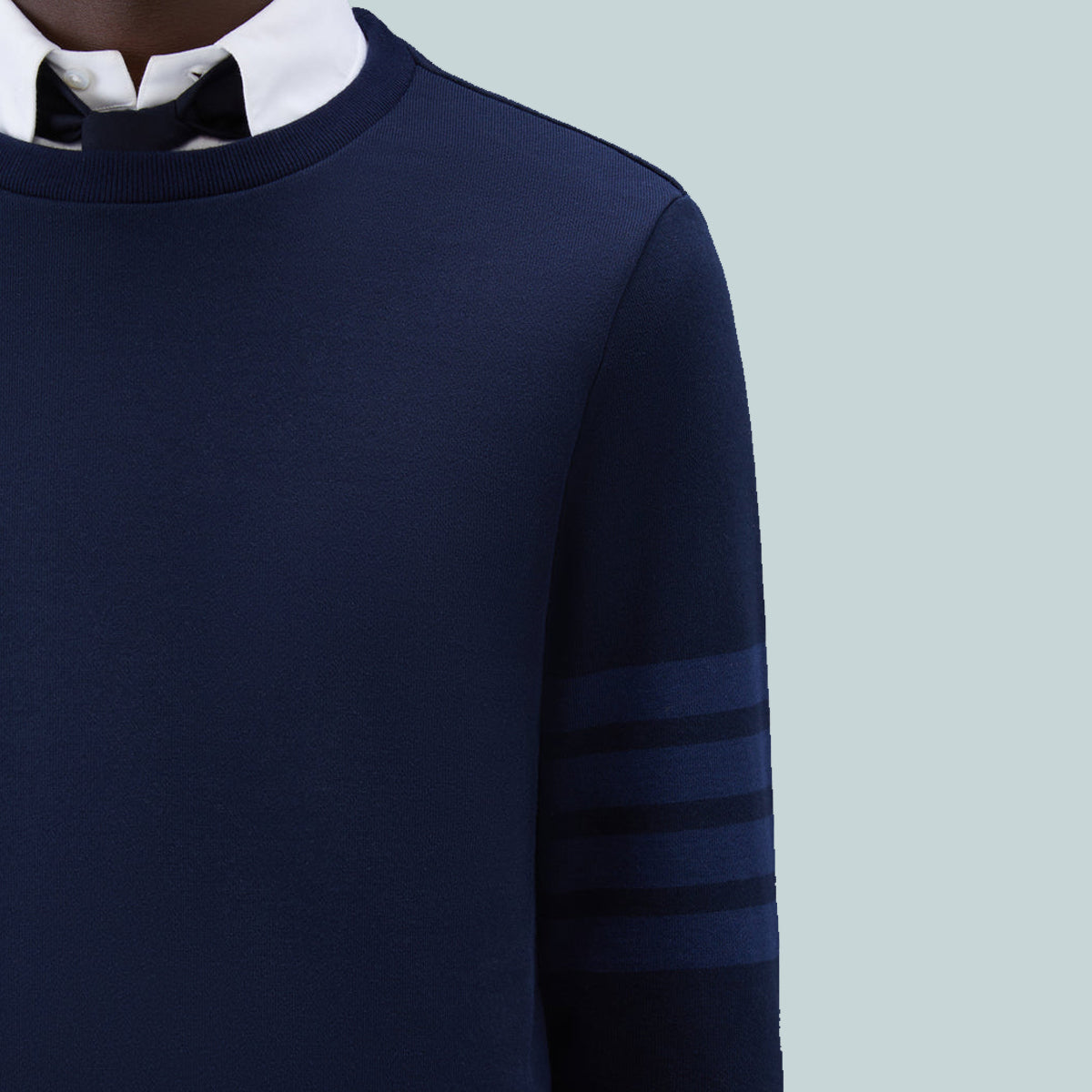 Classic Loopback 4-Bar Relaxed Sweatshirt Tonal Navy