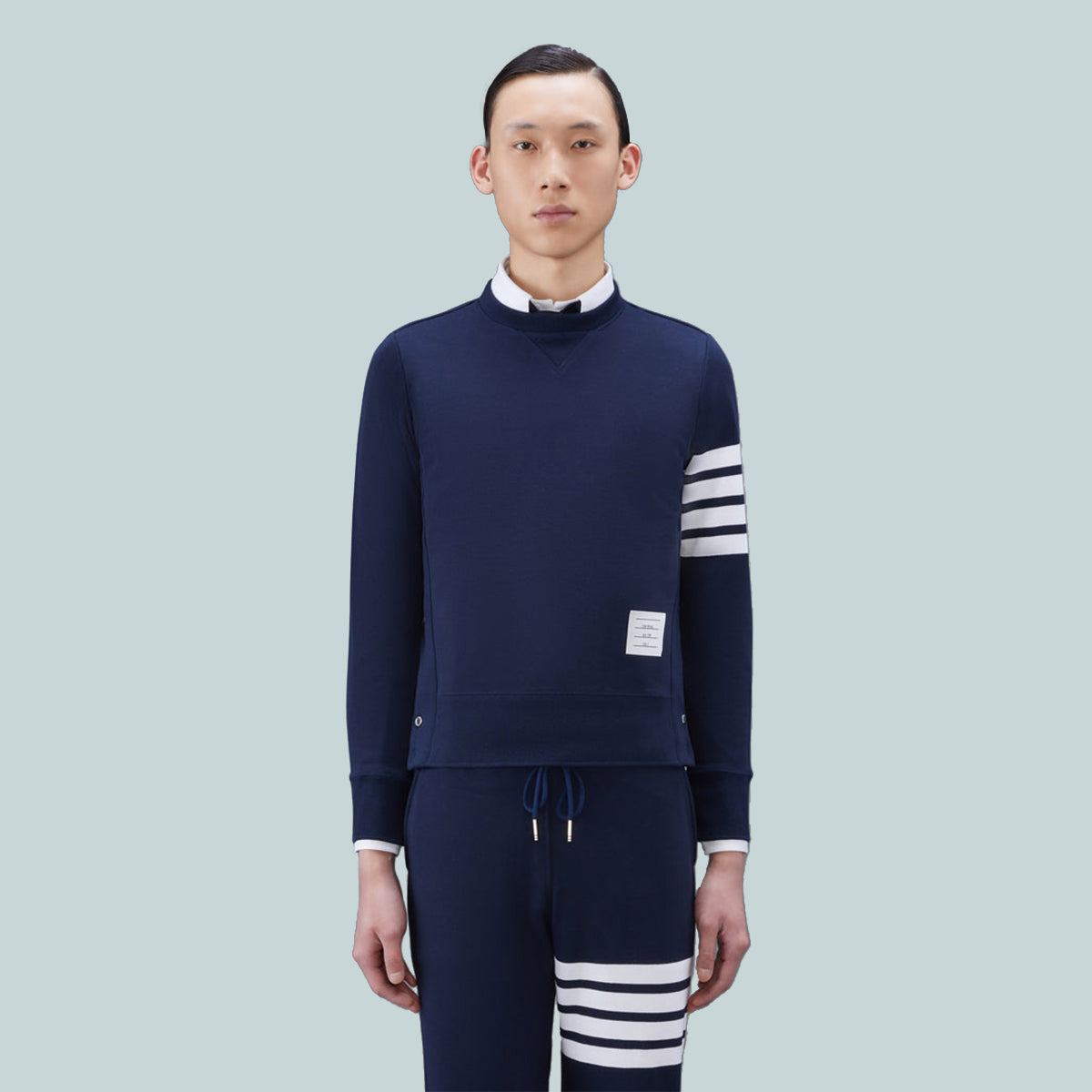 Classic Loopback 4-Bar Sweatshirt Navy