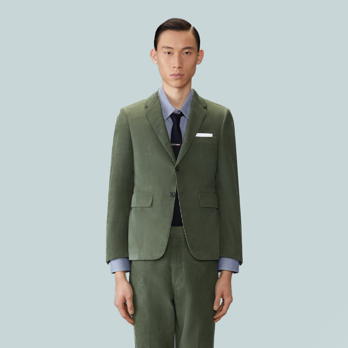 Narrow Wale Corduroy Sportcoat Green
