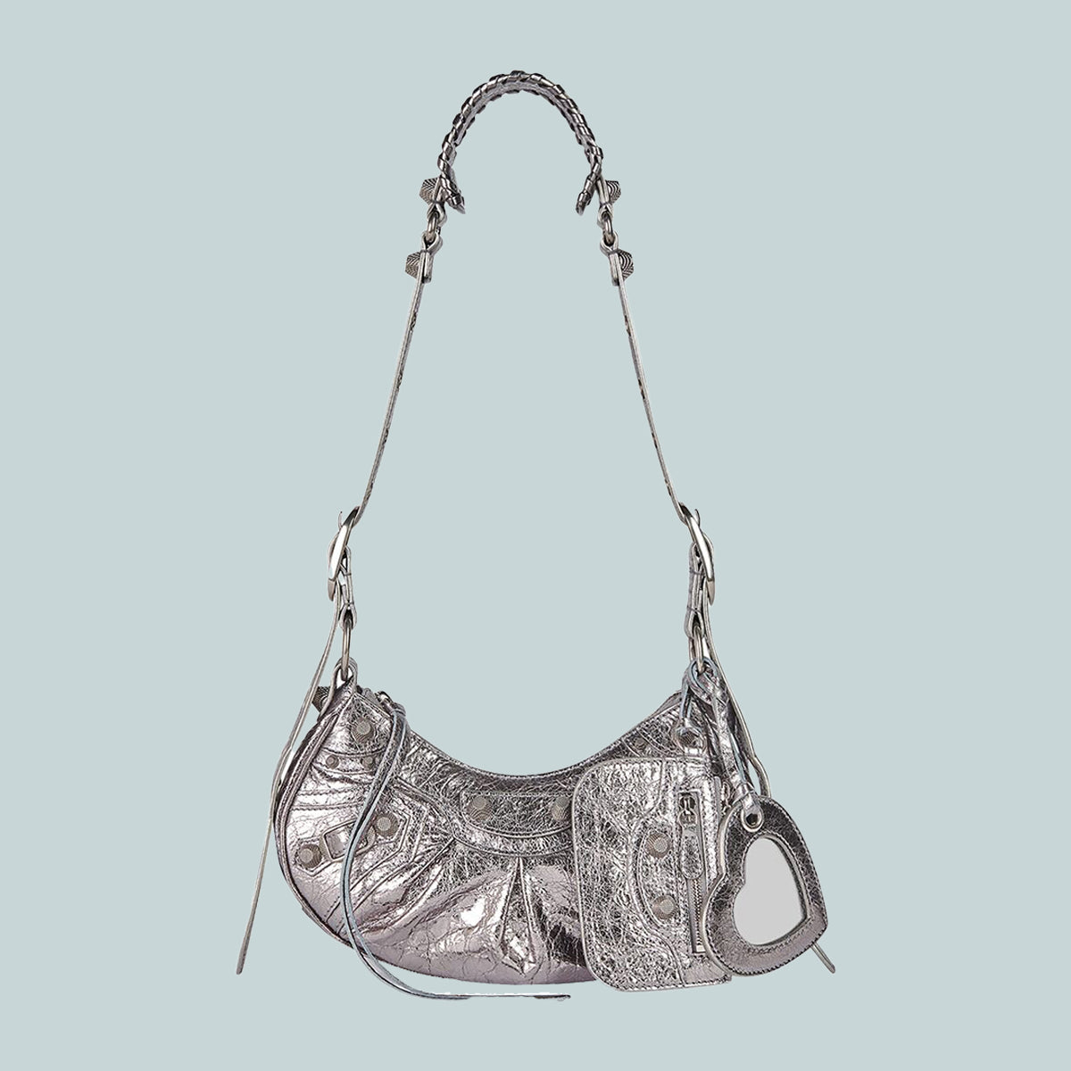 Le Cagole XS shoulder bag silver