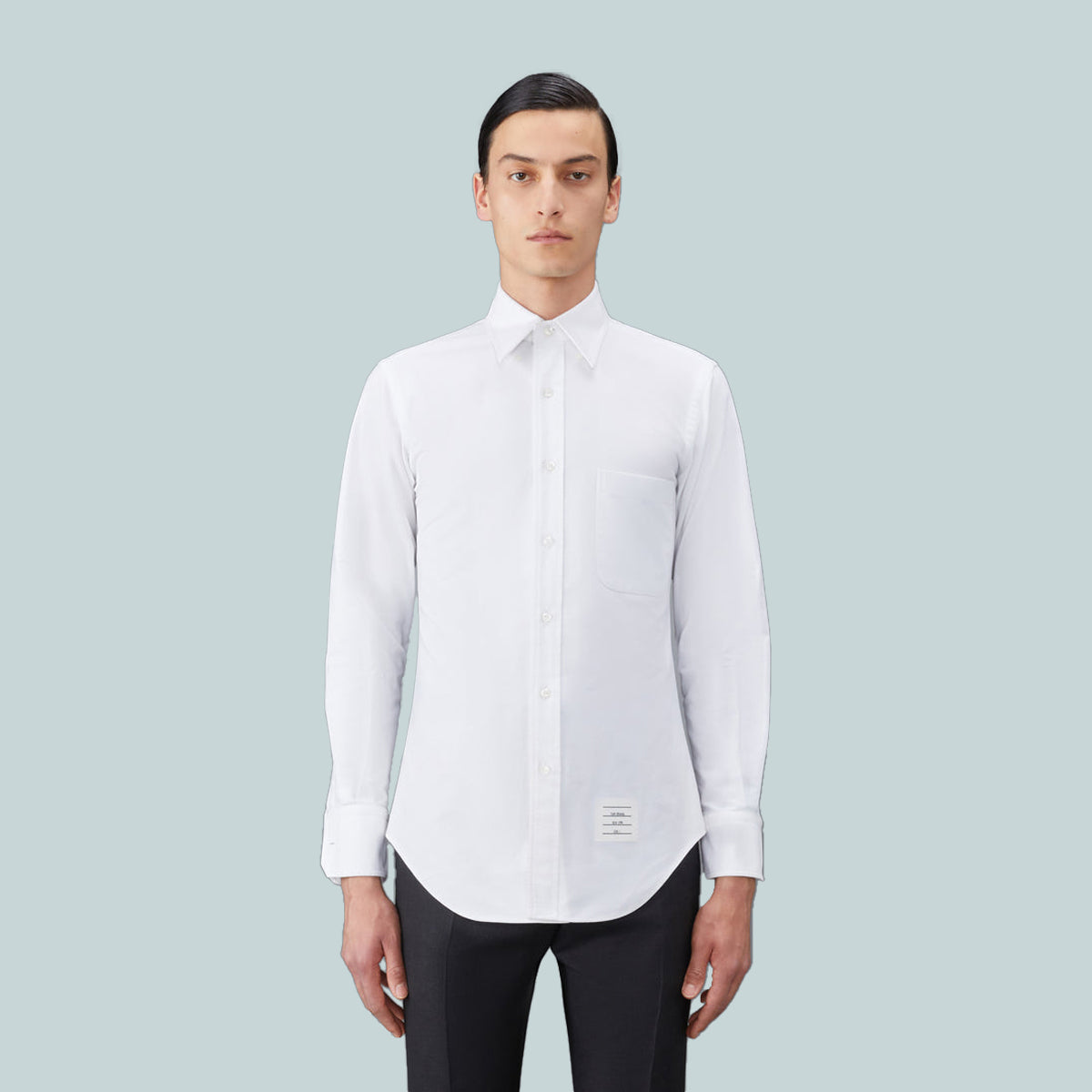 Cotton Poplin Long-Sleeve Classic Shirt White