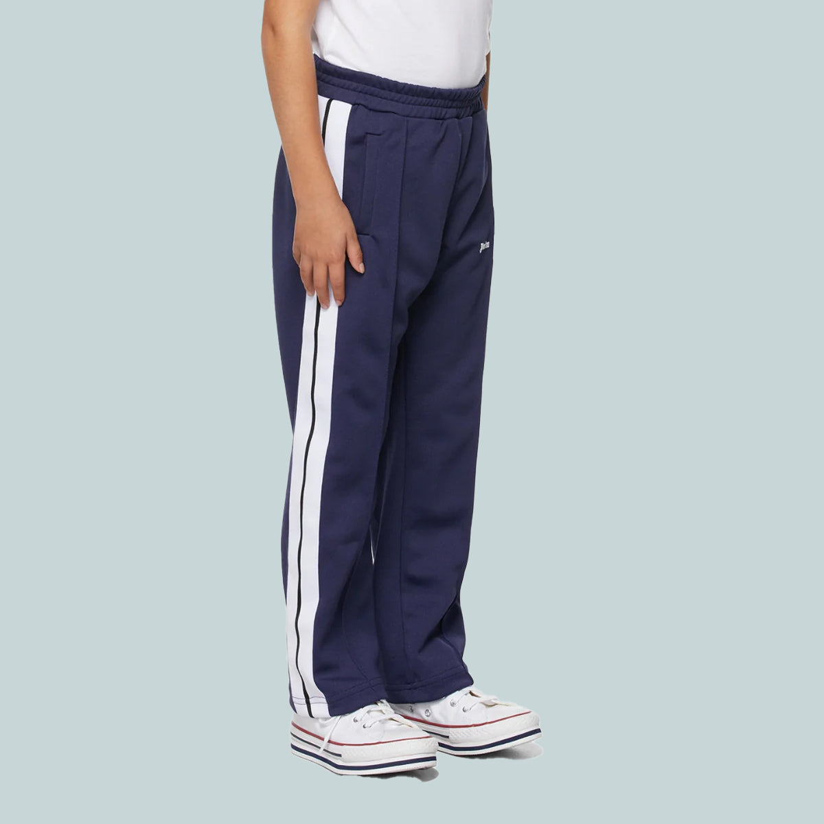 Kids logo track pants navy