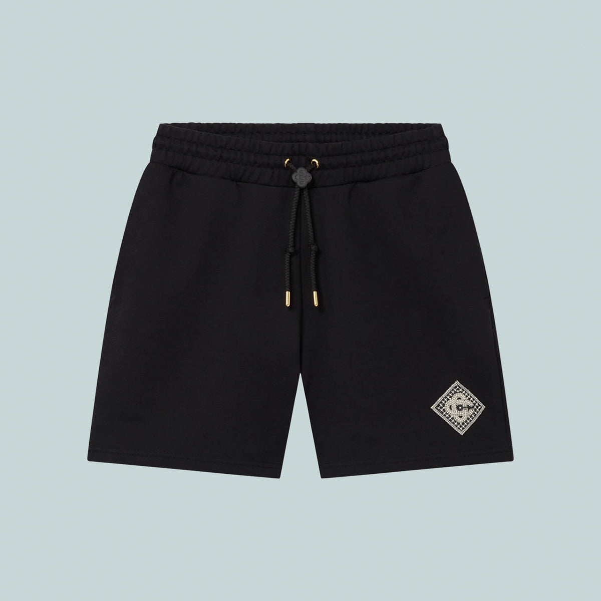 Pearl Diamond CC Patch Sweatshorts Black