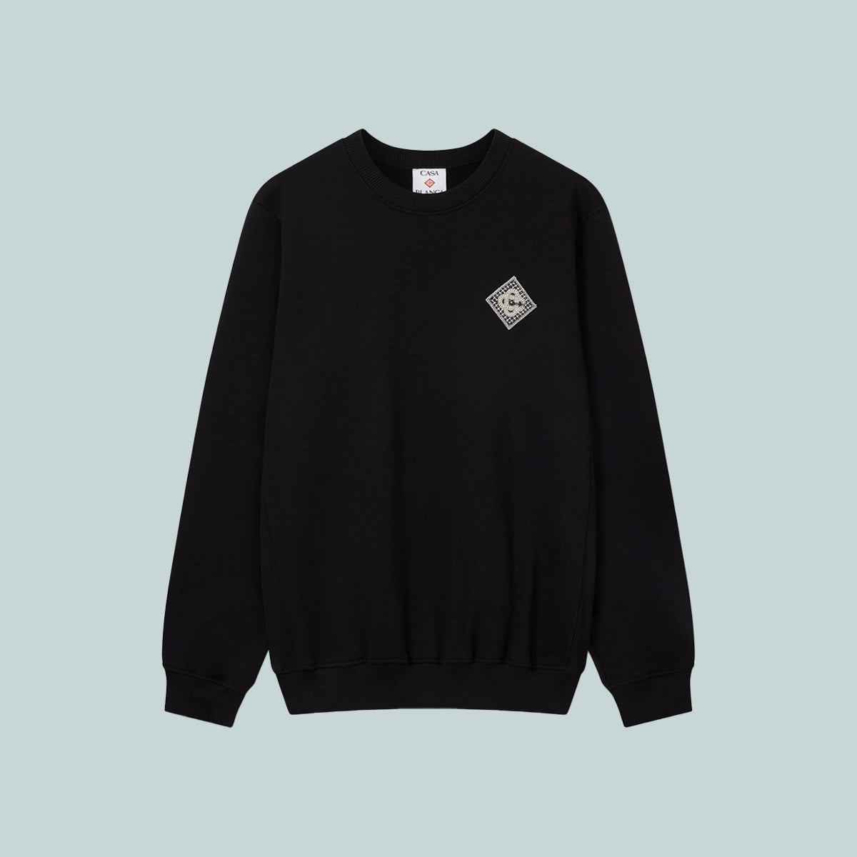 Pearl Diamond CC Patch Sweatshirt Black