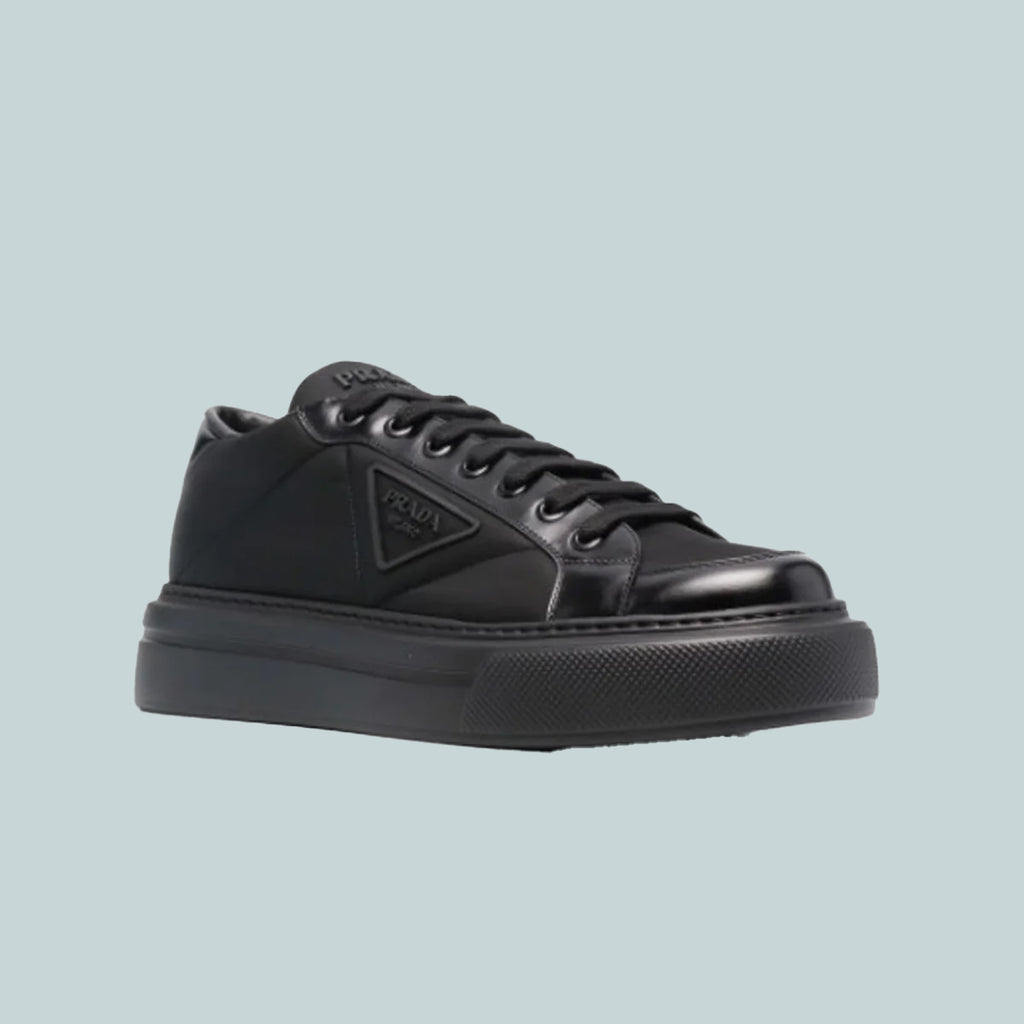 Prada macro best sale leather sneakers