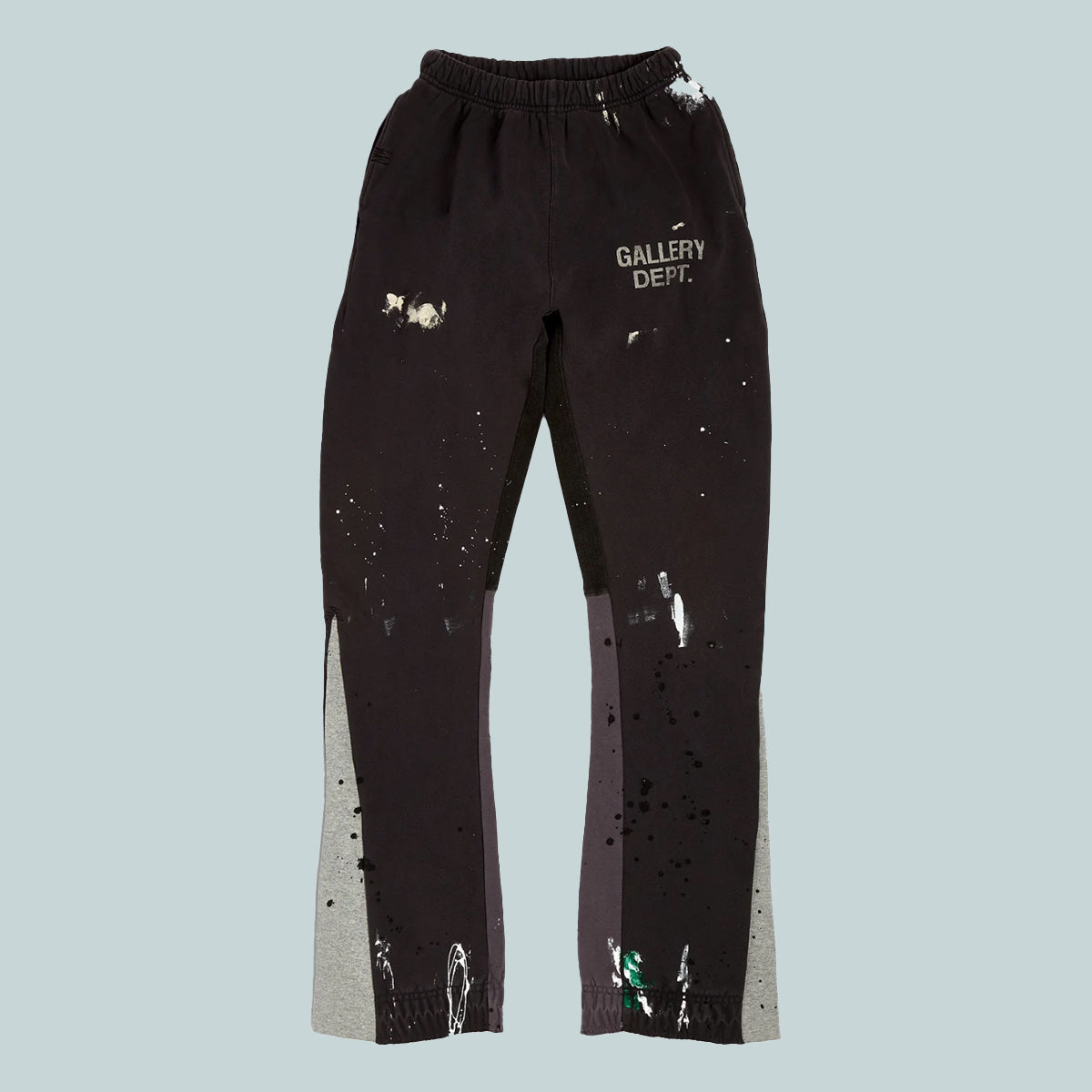 Painted Flare Sweat Pant Black
