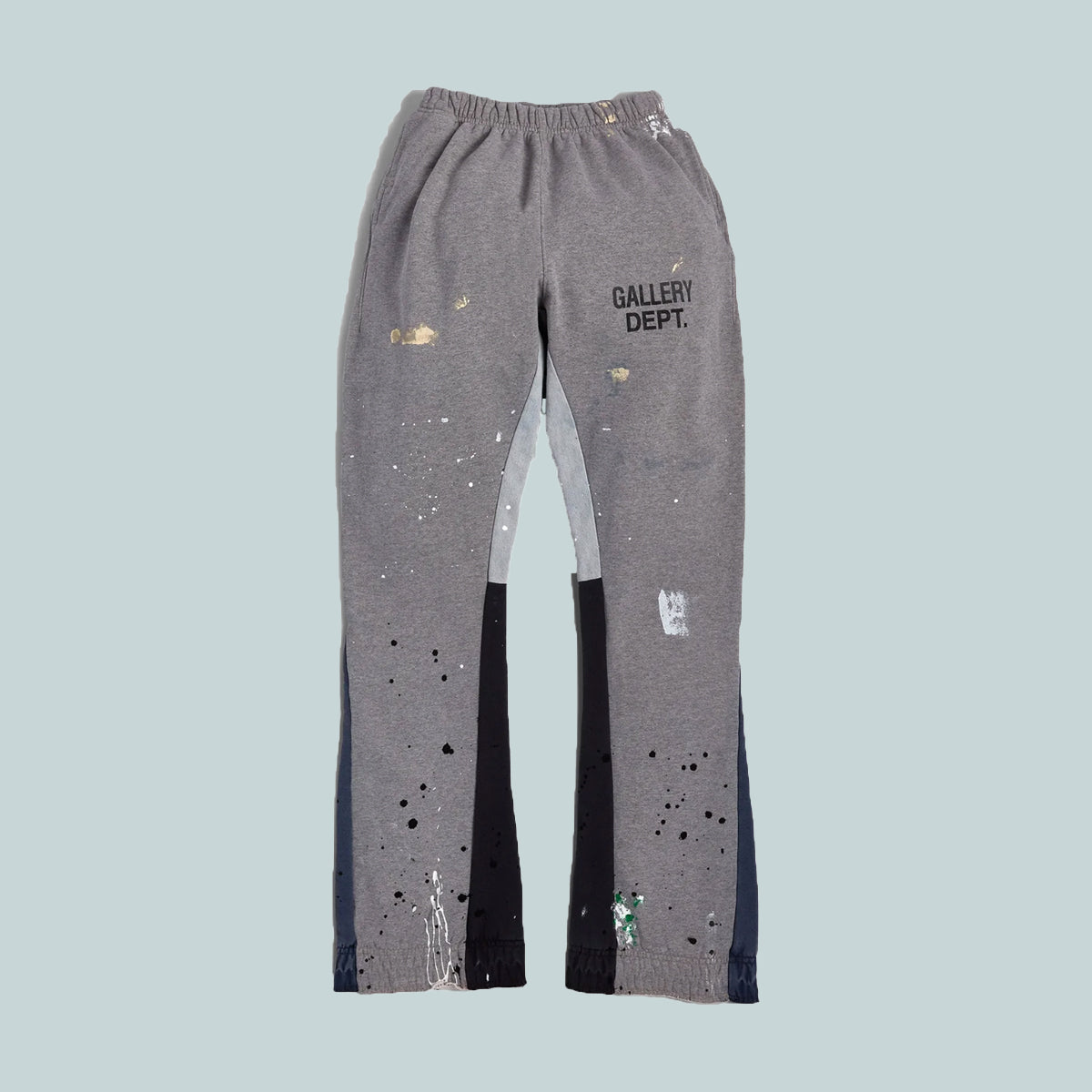 Painted Flare Sweat Pant Grey