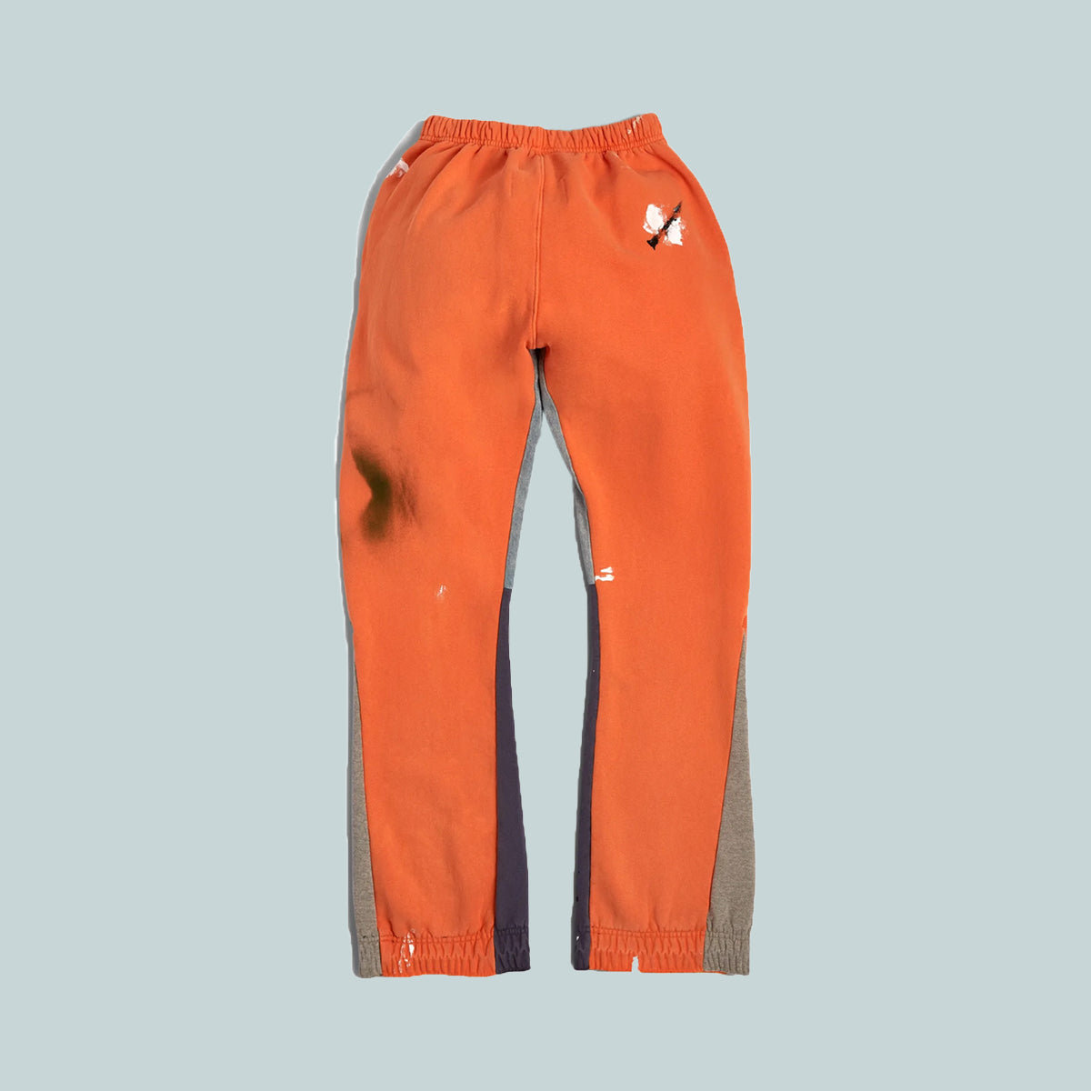 Painted Flare Sweat Pant Orange