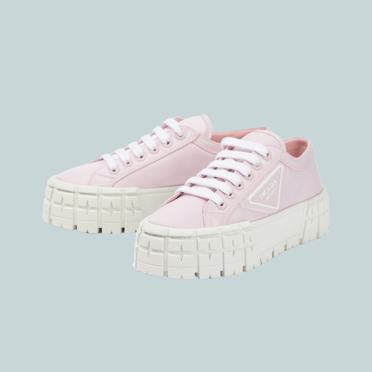 Double Wheel nylon gabardine sneakers