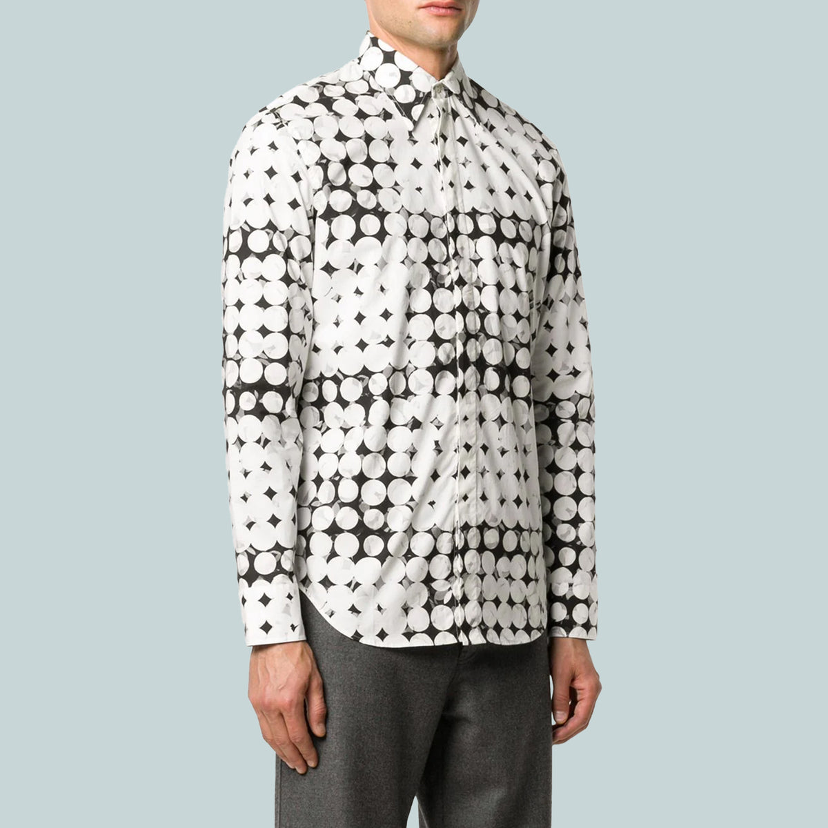 Pixel polka dots shirt