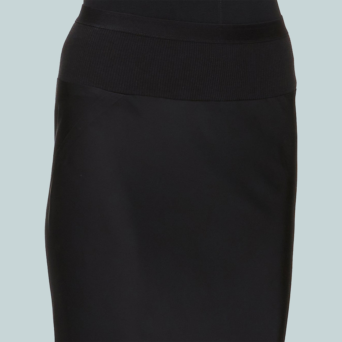 Calf Bias Skirt Black