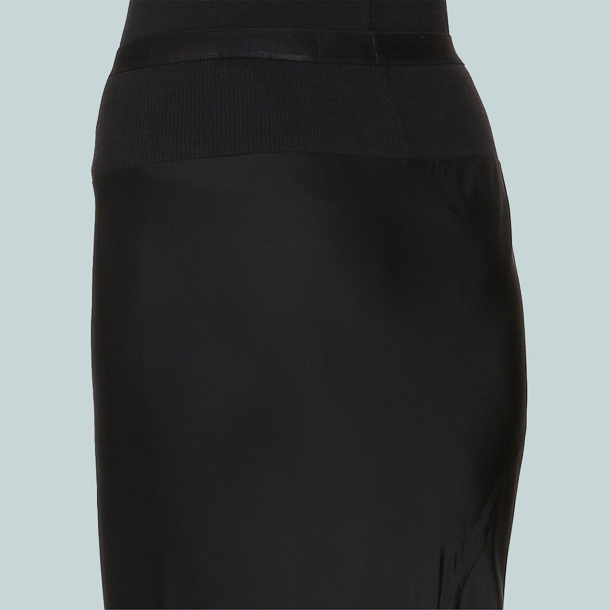 Calf Bias Skirt Black