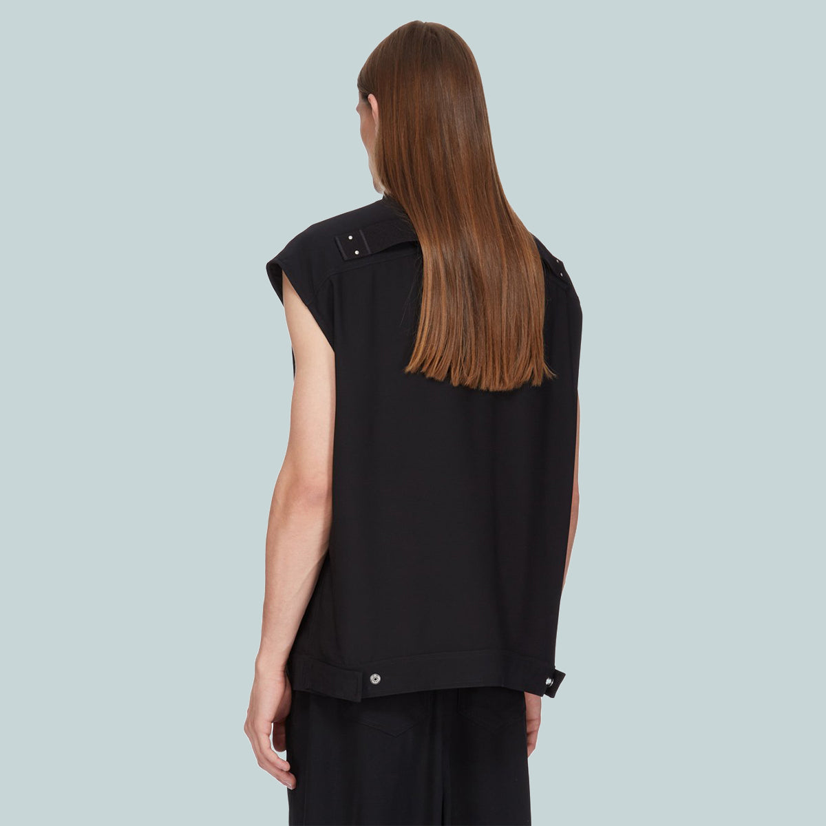 Sleeveless Jumbo Outershirt Black