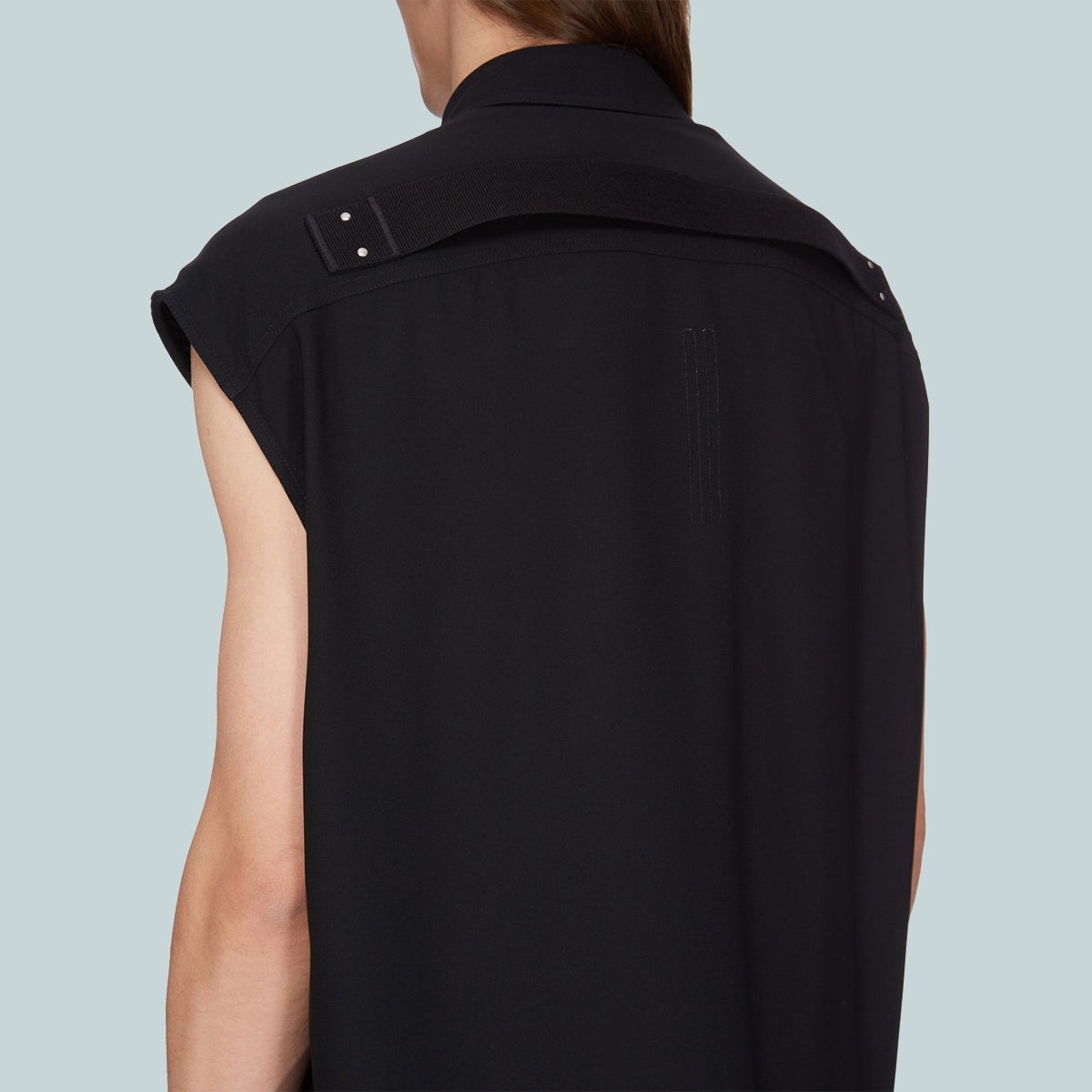 Sleeveless Jumbo Outershirt Black