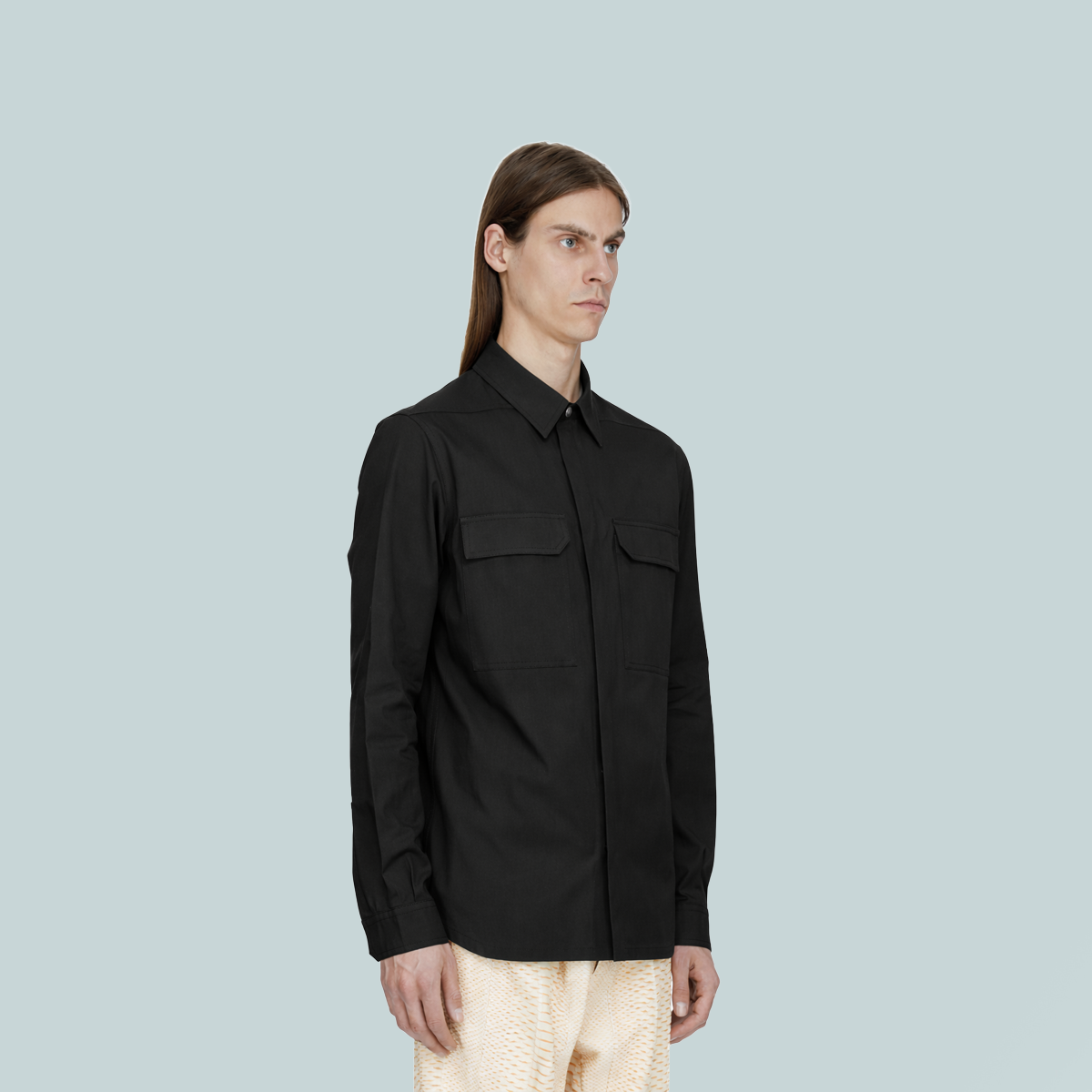 Cotton Poplin Outershirt Black