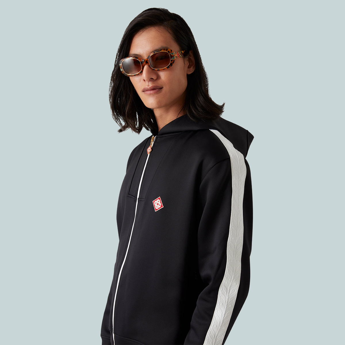 Scuba Jersey Hoodie Black