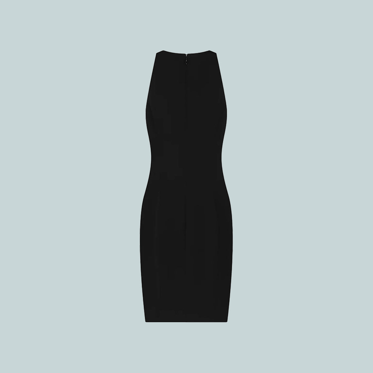 Slit Mini Dress Black